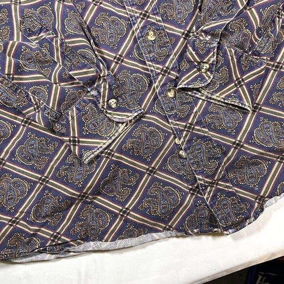 Vintage Club Room Button‎ Down Shirt Mens Medium  Purple - Picture 3 of 8